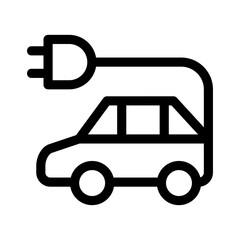 Showcase the beauty and elegance of your design with this stunning Black and White electric car Icon. Perfect for graphic designs, logos, mobile apps, posters and more. 
