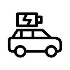 Showcase the beauty and elegance of your design with this stunning Black and White electric car Icon. Perfect for graphic designs, logos, mobile apps, posters and more. 
