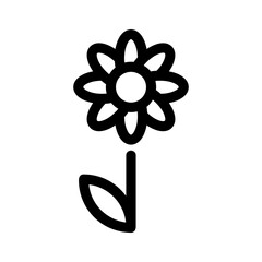 Showcase the beauty and elegance of your design with this stunning Black and White flower Icon. Perfect for graphic designs, logos, mobile apps, posters and more. 
