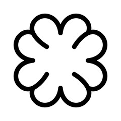 Showcase the beauty and elegance of your design with this stunning Black and White four leaf clover Icon. Perfect for graphic designs, logos, mobile apps, posters and more. 
