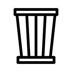 Showcase the beauty and elegance of your design with this stunning Black and White garbage Icon. Perfect for graphic designs, logos, mobile apps, posters and more. 

