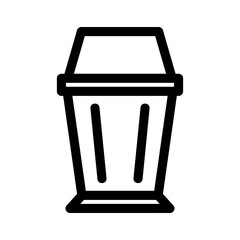 Showcase the beauty and elegance of your design with this stunning Black and White garbage Icon. Perfect for graphic designs, logos, mobile apps, posters and more. 

