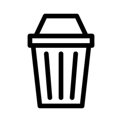 Showcase the beauty and elegance of your design with this stunning Black and White garbage Icon. Perfect for graphic designs, logos, mobile apps, posters and more. 
