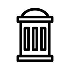Showcase the beauty and elegance of your design with this stunning Black and White garbage Icon. Perfect for graphic designs, logos, mobile apps, posters and more. 

