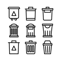 Showcase the beauty and elegance of your design with this stunning Black and White garbage Icon. Perfect for graphic designs, logos, mobile apps, posters and more. 
