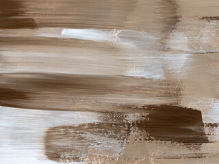 Abstract acrylic paint texture, brown artistic background. Modern Art. Color texture. Smears of paint.