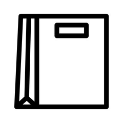 Showcase the beauty and elegance of your design with this stunning Black and White paper bag Icon. Perfect for graphic designs, logos, mobile apps, posters and more. 
