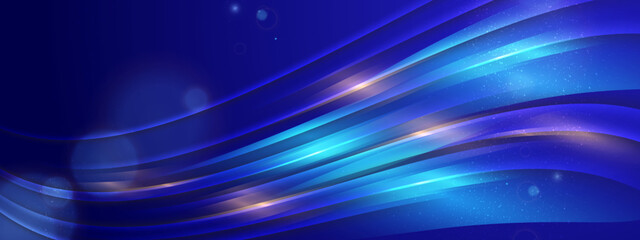 Minimal geometric blue light background abstract design. vector EPS10.. Abstract Dark Blue Banner