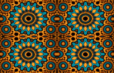 Floral seamless fabric pattern. Abstract fabric textile line graphic golden flower antique. Ethnic flowers vector ornate elegant luxury vintage retro style. Floral art print design for background.