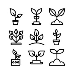 Showcase the beauty and elegance of your design with this stunning Black and White plant Icon. Perfect for graphic designs, logos, mobile apps, posters and more. 
