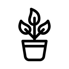 Showcase the beauty and elegance of your design with this stunning Black and White plant Icon. Perfect for graphic designs, logos, mobile apps, posters and more. 
