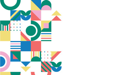 Abstract pop art color paint splash pattern background. Memphis geometry background