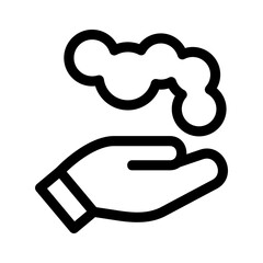 Showcase the beauty and elegance of your design with this stunning Black and White pollution Icon. Perfect for graphic designs, logos, mobile apps, posters and more. 
