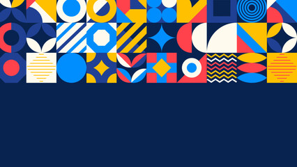 Obraz premium Gradient geometric shape colorful vector background