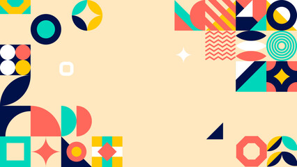 Obraz premium Gradient geometric shape colorful vector background