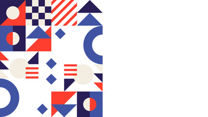 Obraz premium Abstract freeform shape geometric pastel color on white background memphis style.