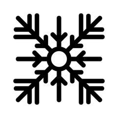 Showcase the beauty and elegance of your design with this stunning Black and White snowflake Icon. Perfect for graphic designs, logos, mobile apps, posters and more. 
