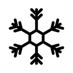 Showcase the beauty and elegance of your design with this stunning Black and White snowflake Icon. Perfect for graphic designs, logos, mobile apps, posters and more. 
