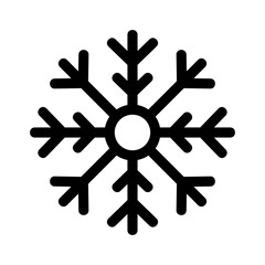 Showcase the beauty and elegance of your design with this stunning Black and White snowflake Icon. Perfect for graphic designs, logos, mobile apps, posters and more. 
