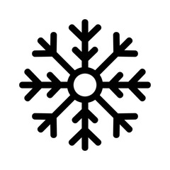 Fototapeta premium Showcase the beauty and elegance of your design with this stunning Black and White snowflake Icon. Perfect for graphic designs, logos, mobile apps, posters and more. 