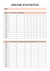 Minimalist planner pages templates. Printable Life & Business Planner Set. Life and business planner. Online Statistics Printable Page 