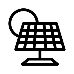 Showcase the beauty and elegance of your design with this stunning Black and White solar panel Icon. Perfect for graphic designs, logos, mobile apps, posters and more. 
