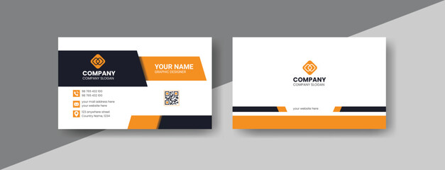 Corporate modern business card design template