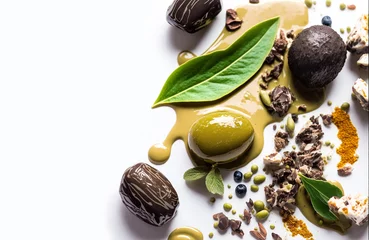 Foto op Plexiglas still life with olives, Generative AI © Photobank