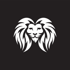 Lion head logo images illustration