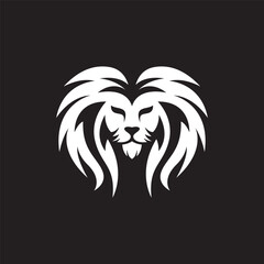 Lion head logo images illustration