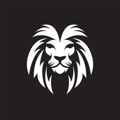 Lion head logo images illustration