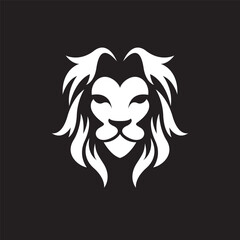 Lion head logo images illustration