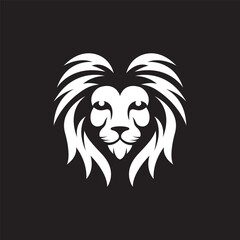 Lion head logo images illustration