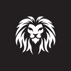 Lion head logo images illustration