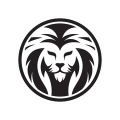 Lion head logo images illustration
