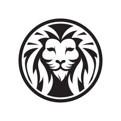 Lion head logo images illustration