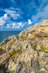 Coastline and Cliffs, Cantabrian Sea, Buelna, Llanes, Asturias, Spain, Europe