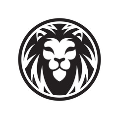 Lion head logo images illustration