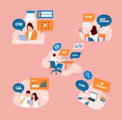 Creative Worker Icon Pack Concept