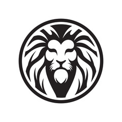 Obraz premium Lion head logo images illustration