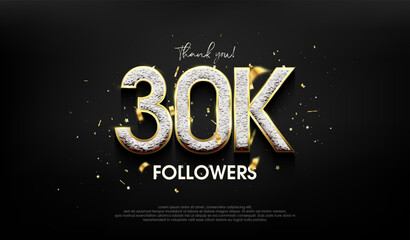 Luxurious design for a thank you 30k followers.