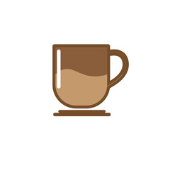 GLASS OR CUP OF COFFEE VECTOR IMAGE