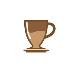 GLASS OR CUP OF COFFEE VECTOR IMAGE