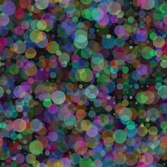 seamless pattern with different circles. Vector file.