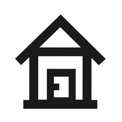 Vector illustration, logo, house icon, building. Isolated on a white background.	