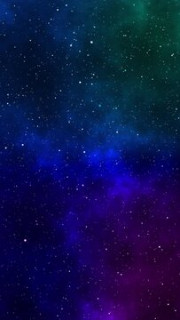 Colorful galaxies image in the universe with changing colors at 60fps. Loopable motion 4k background.