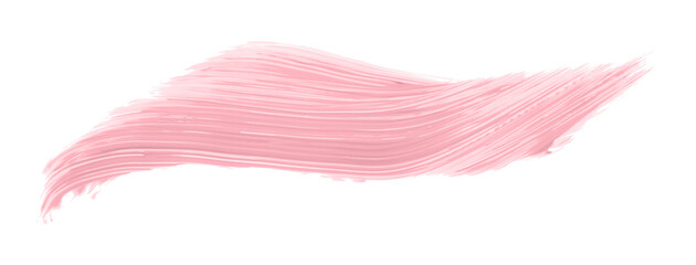 Shiny pink brush isolated on transparent background. pink watercolor png