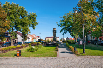 Monument on Dekert Square in Lipno, Kuyavian-Pomeranian Voivodeship, Poland
