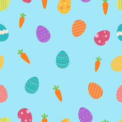 seamless easter egg pattern. Print background paper and fabric textile.