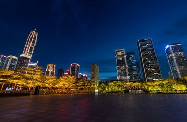 Shenzhen city square at night